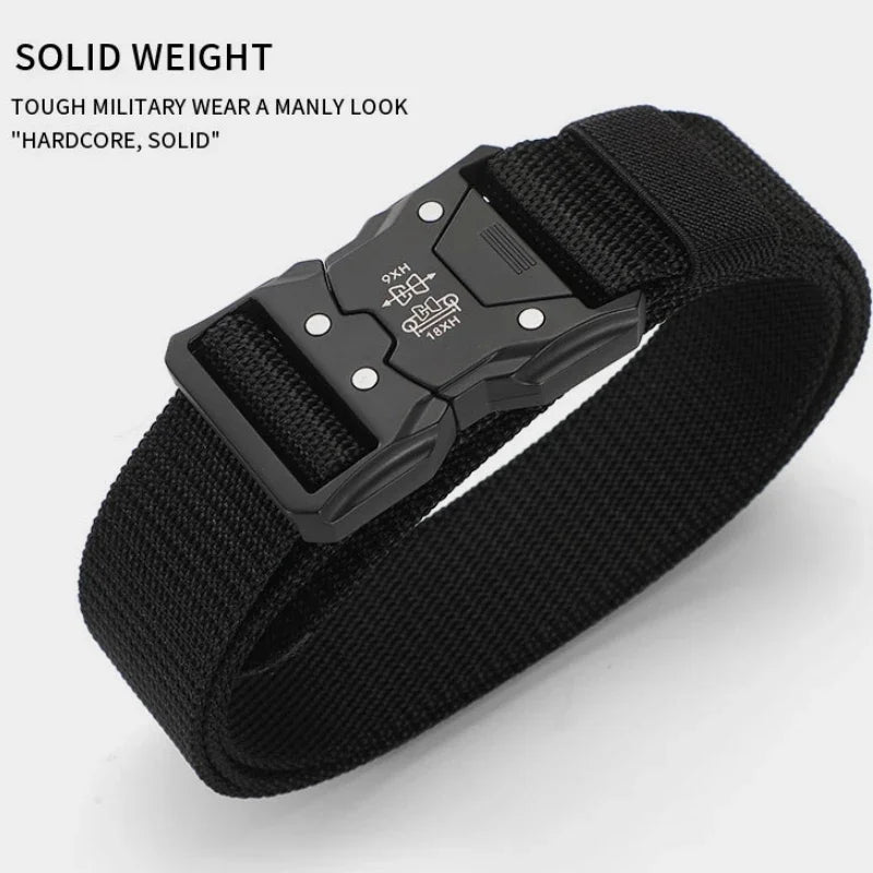 New Tactical Belt Outdoor Work  Training Belt Woven Belt Canvs Tactical Military Multi Function Combat Belt Denim Belt