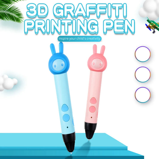 2022 3d Pen for Kids PLA Filament 1.75mm Set 3D Printing Pens Kit Safe Low Temperature Anti-Scald USB Charging Birthday Gift