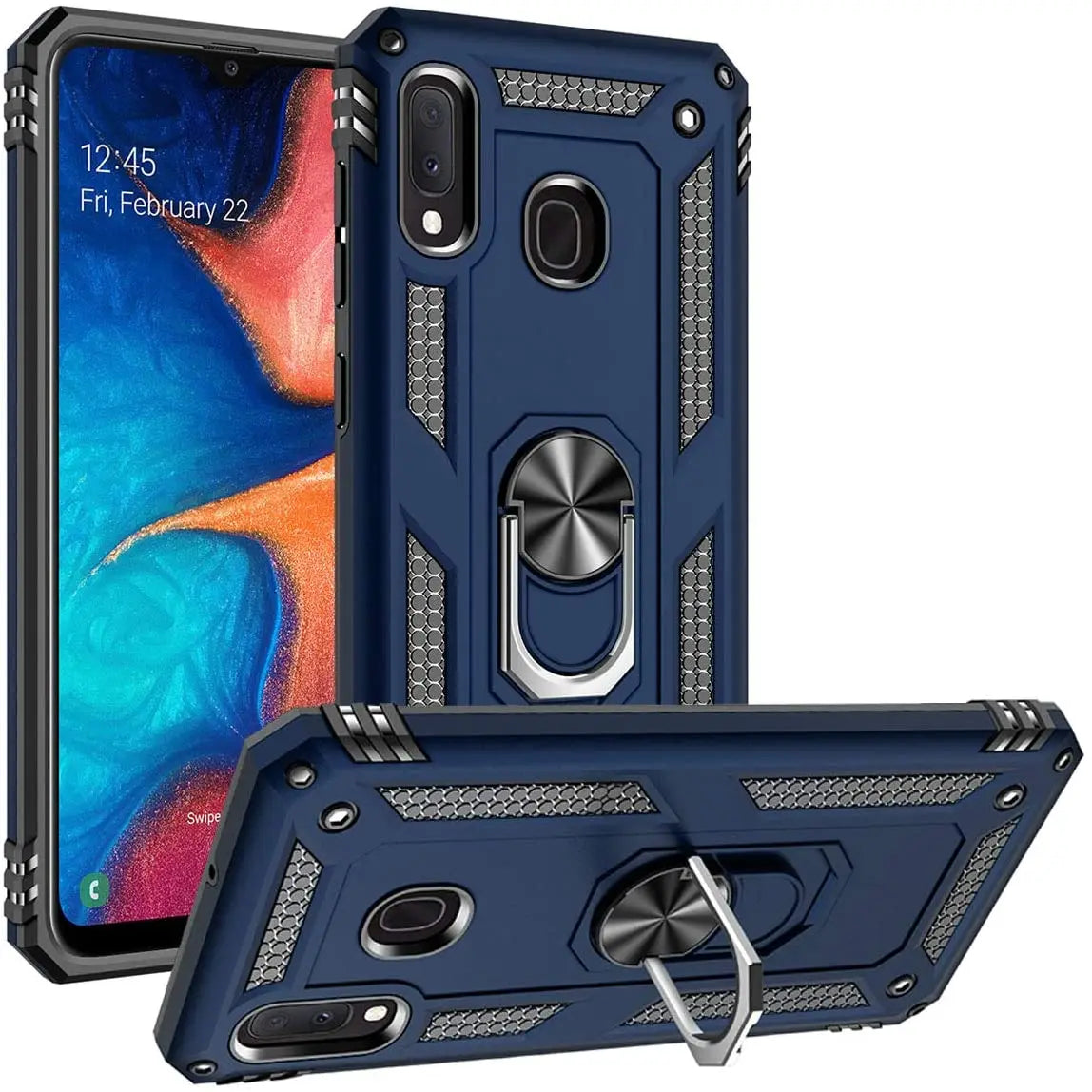 for Samsung A20e Armor Shockproof Case for Samsung Galaxy A20e Military Protective Ring Holder Magnet Cover for Samsung A 20e