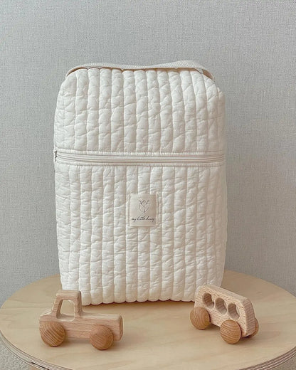 Portable Stroller Nappy Bag Quilted Baby Diaper Caddy Organizer Embroidered Mommy Bags Babies Accessories Changing Bag Storage