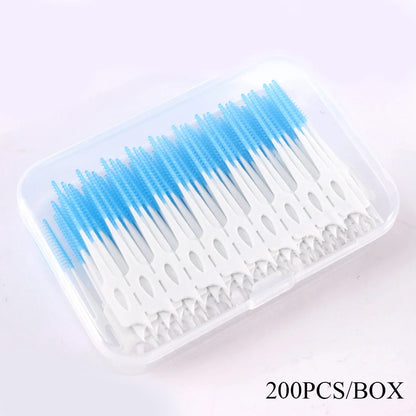 200Pcs Dental Floss Water Pick Dental Dentistry Beauty Health Dental Products Tooth Pick Interdental Brushes Dental Supplies