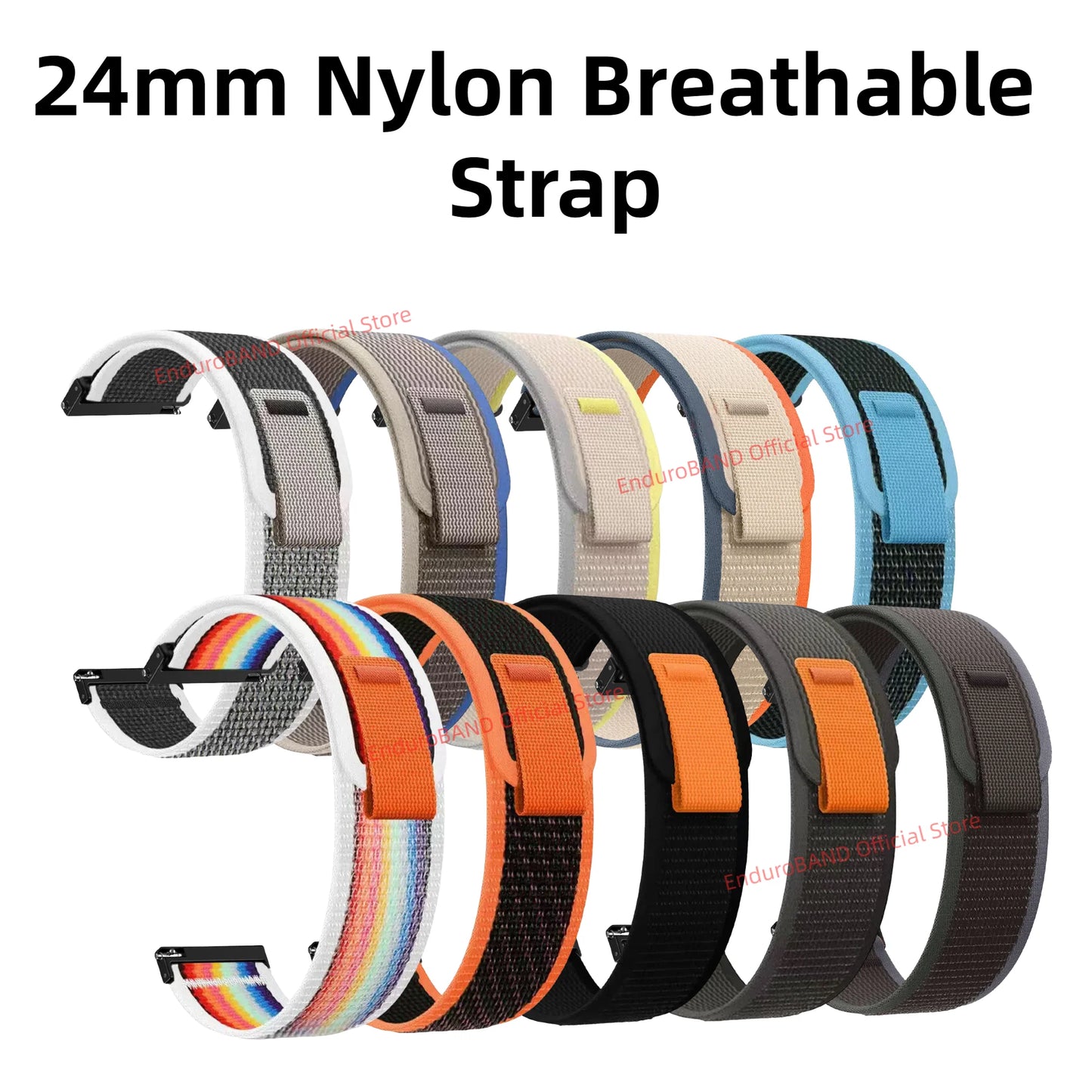 24Mm Nylon Strap for Suunto9 Baro & Suunto7 Smartwatches SUUNTO Spartan Durable Sports Replacement Band
