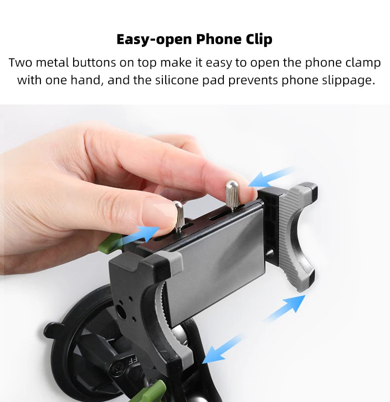 Car Phone Holder Windscreen Mount,Dashboard Phone Holder, Strong Suction Cup Phone Mount ,360°Mobile Phone Holder for Windshield