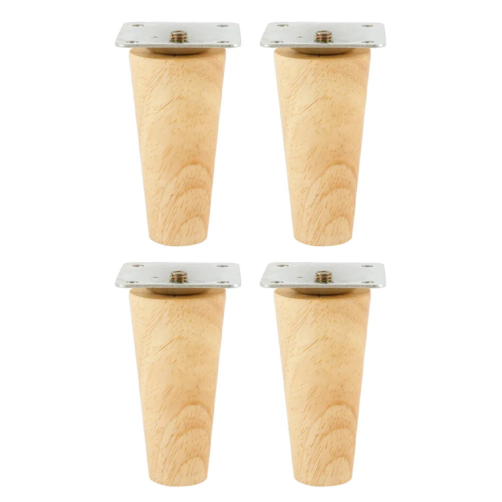 4PCS Sofa Leg Furniture Leg Screw Solid Wood Leg Wooden Table Cabinet Leg Furniture Parts Home Floor Protector