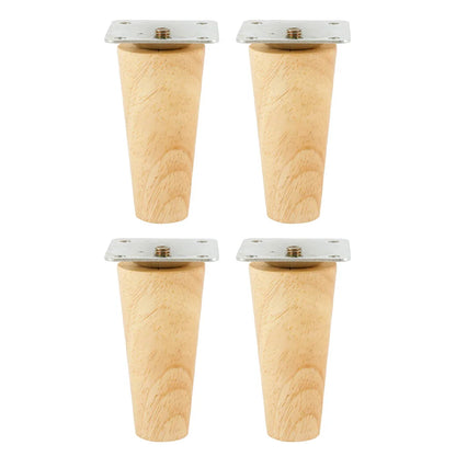 4PCS Sofa Leg Furniture Leg Screw Solid Wood Leg Wooden Table Cabinet Leg Furniture Parts Home Floor Protector