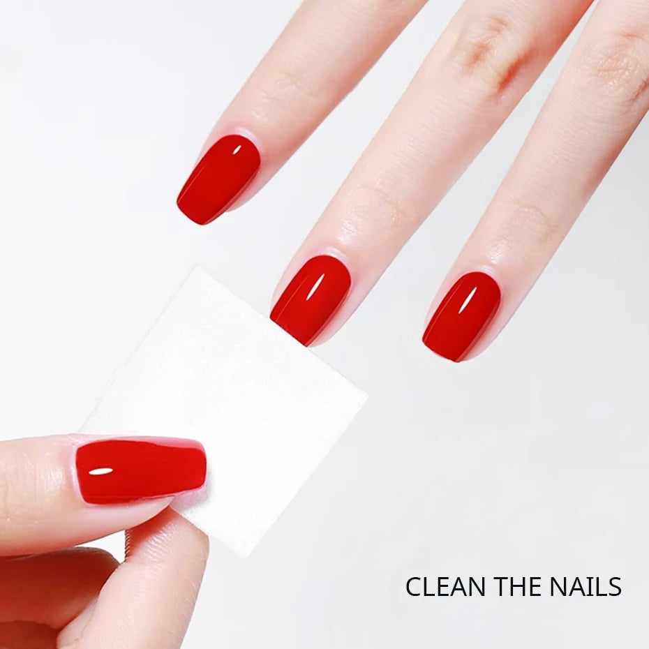 450pcs Lint-Free Nail Polish Remover Wipes Cotton Wipes Manicure Cleaner UV Gel Nail Polish Removal Pads Papers Cleansing Tools