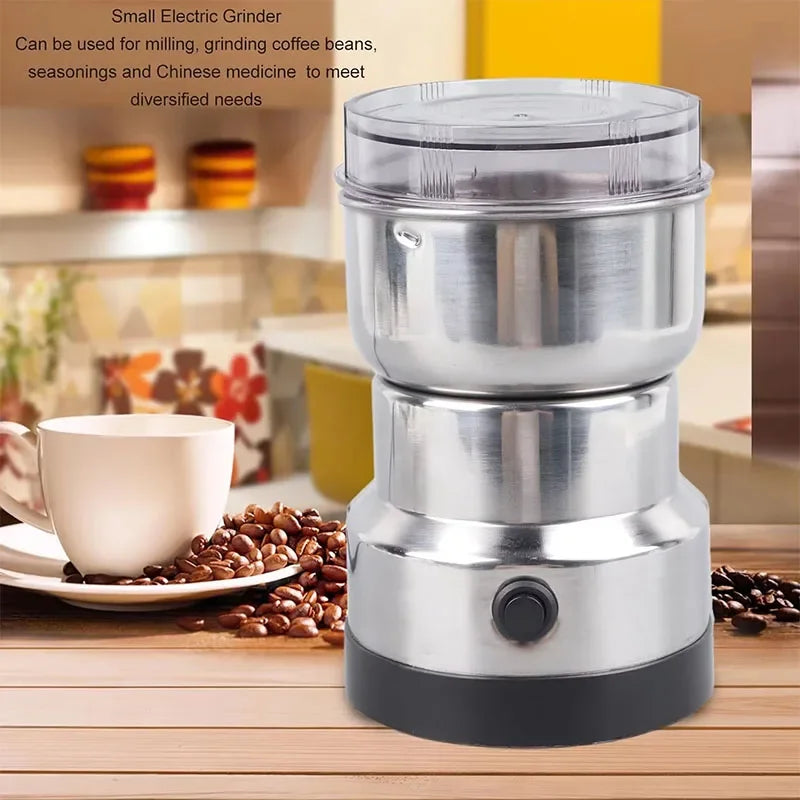 4 Blade Grain Grinder Coffee Kitchen Multifunctional Chopping Home Electric Coffee Grinder Nut Bean Flavor Blender Gifts US EU