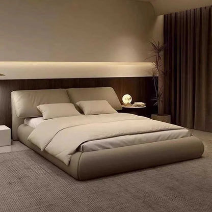 High End European Double Bed Headboard Glamorous Full Size Twin Bed Frame Luxury Platform Wood Cama Box Casal Nordic Furniture