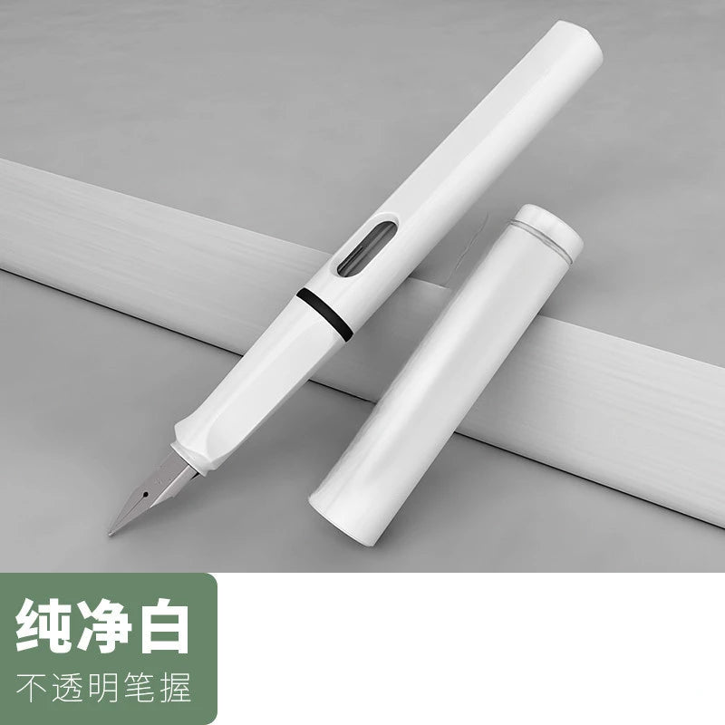 1PC 0.5mm Clear Pointed Writing Practice Pen Student Standing Pen Stationery Student Supplies Pen and Ink Student Supplies