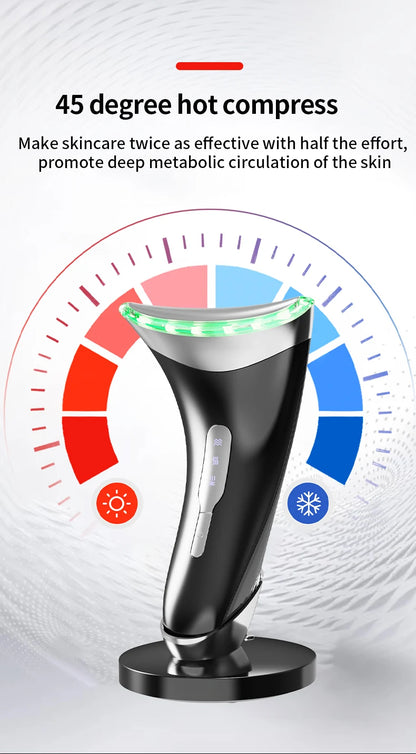 Home Face And Neck Massage Tool, Face Massager, Three Mode, Heating Mode, Skin Care, Facial Device, Portable Beauty Instrument