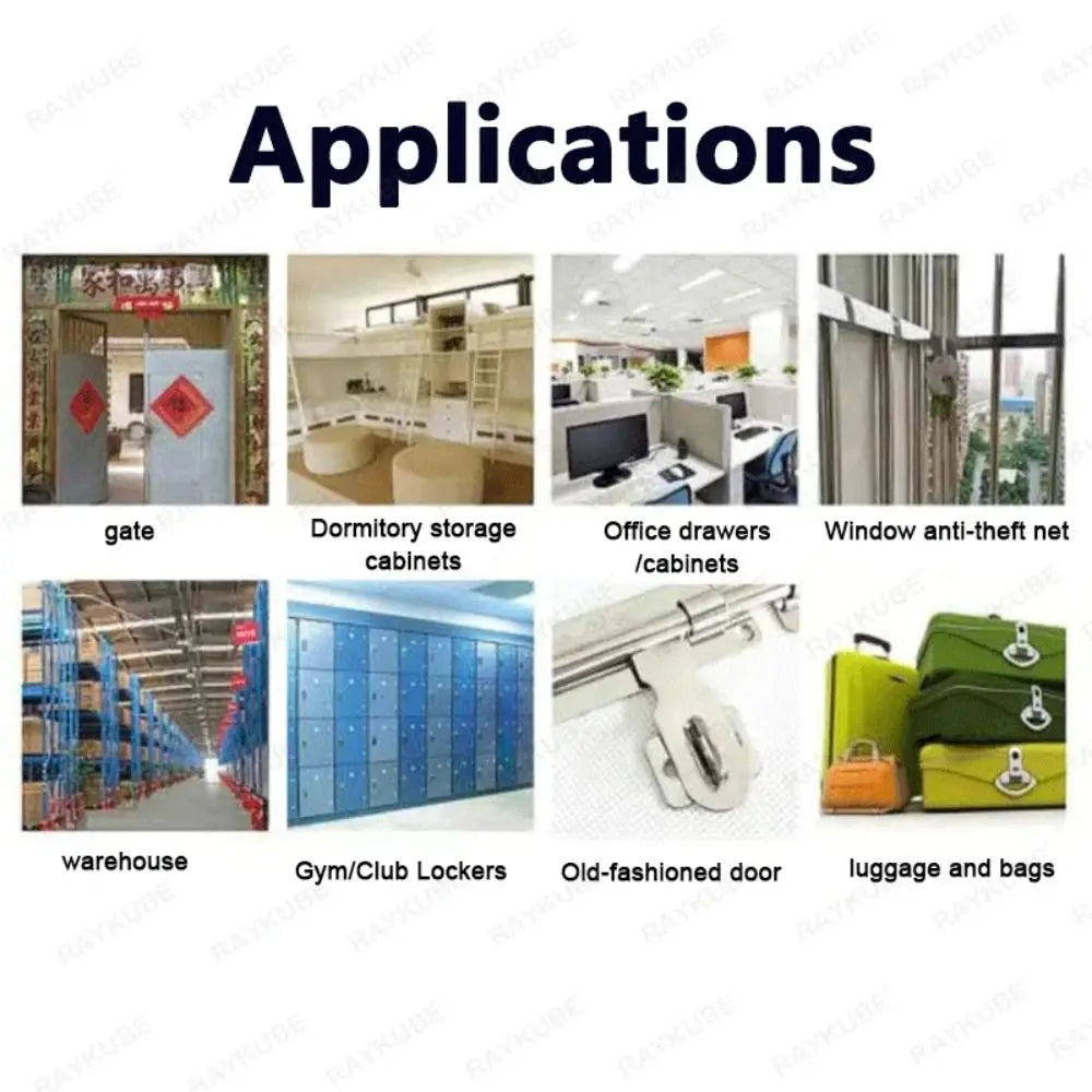 Portable Keyless Fingerprint Lock Waterproof Anti-theft Smart Padlock Zinc Alloy Intelligent Safety Electronic Door Lock Cabinet