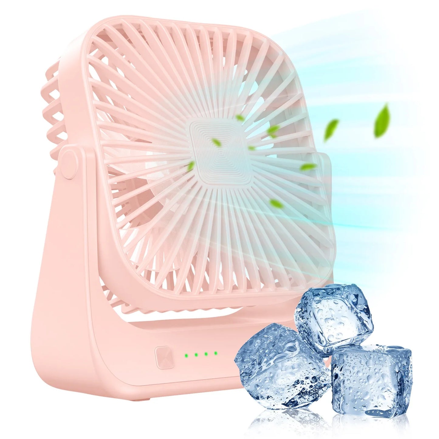 Mini Portable Fan,USB Desk Fan Table,Quiet 4 Speed Wind Personal Fan 360°Rotatable Head Standing Fans for Room Camping Hom