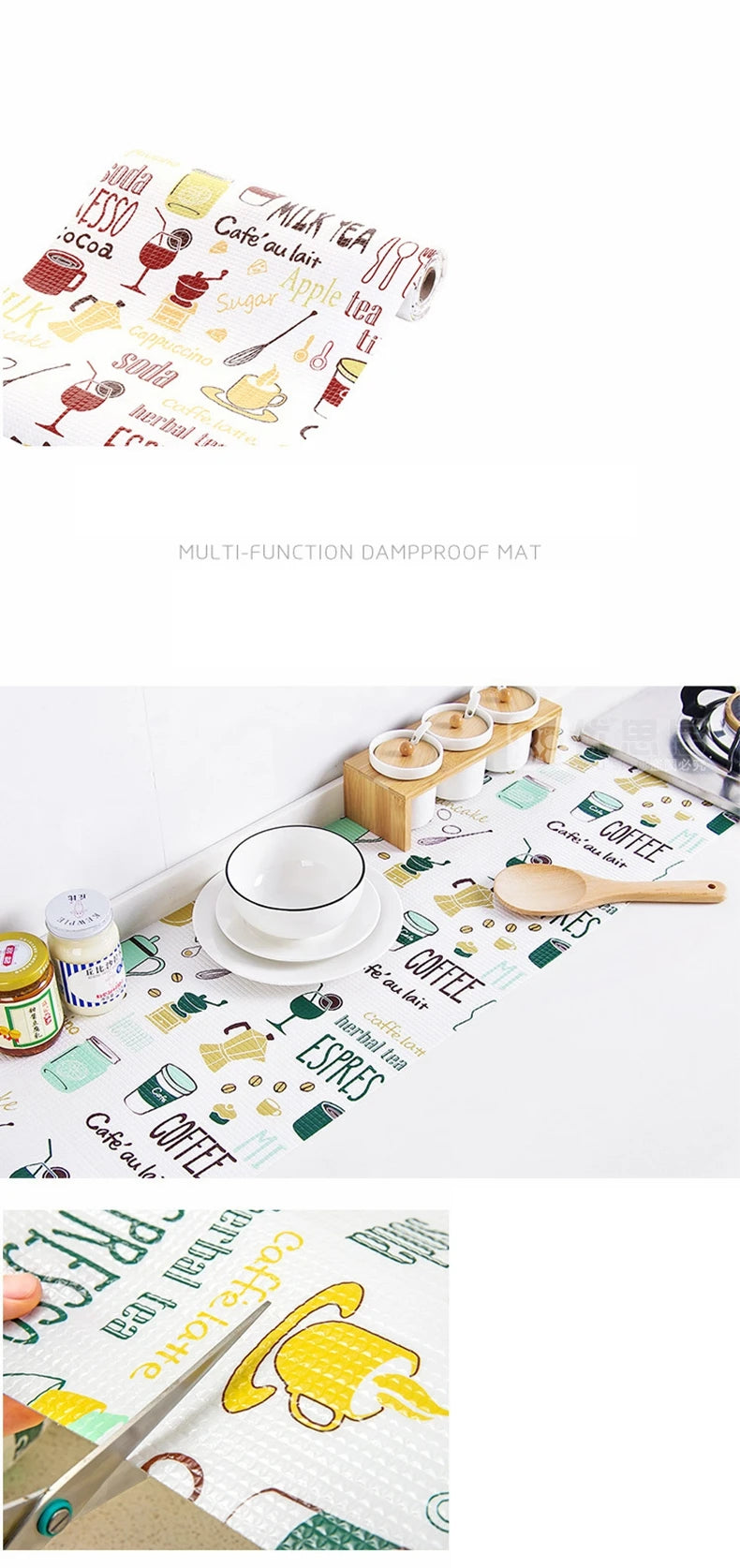 2M Kitchen Table Mat Drawers Cabinet Shelf Liners 1 Roll Flamingo Cabinet Placemat Waterproof Oilproof Shoes Cabinet Mat