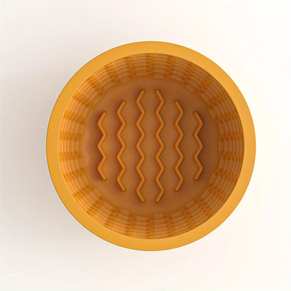 Silicone Slow Feeder Dog Bowl Cup - Anti-Slip Distraction Design for Small to Medium Breeds - Promotes Healthy Digestion