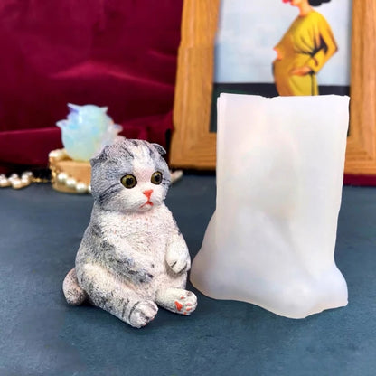 3D Dog Mold Beautiful Scented Candles Silicone Mold Craft