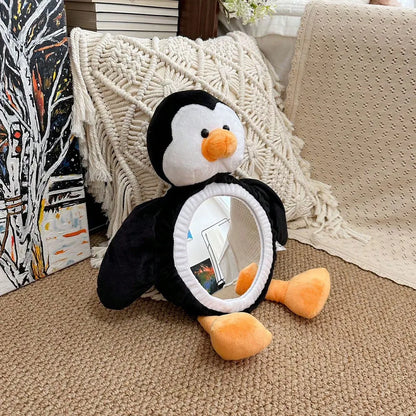 1PCS Easy View Baby Car Mirror, Safety Car Seat Cartoon doll Mirror for Rear Facing Infant, Wide Crystal Clear View,Shatterproof