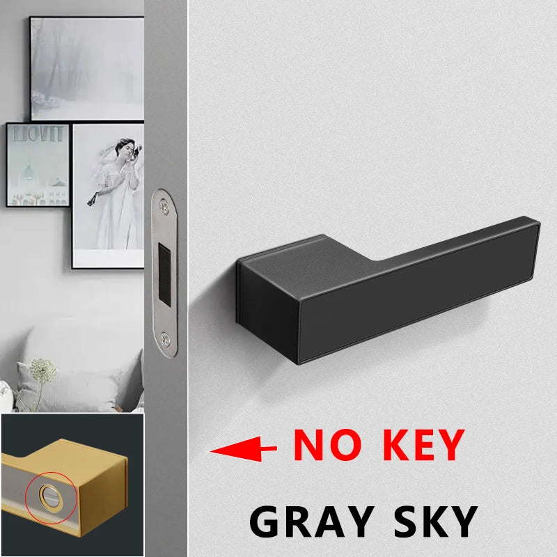 TOPKNORR Room Door Lock Indoor Magnetic Mute Ecological Door Lock Wooden Door Bedroom Toilet Household Door Lock Door Handle