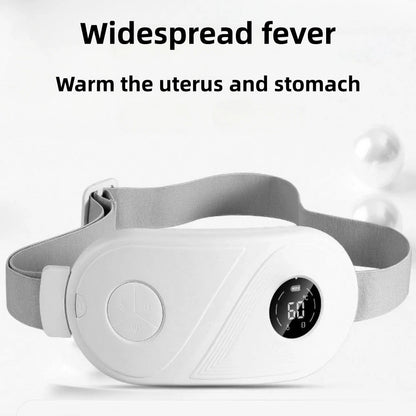 Women's Menstrual Period Hot Compress Warming Belt Vibrating Waist Massager