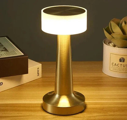 LED Table Light Metal Touch Desktop Decorative Lamp Rechargeable Night Lights For Bar Coffee Table Restaurant Decoration Light
