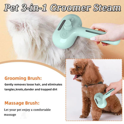 Pet Spray Hair Comb Pet Hair Remover Cleaning Brush Cats Grooming Dematting Water Mist Humidifier Hair Comb Dogs Tool