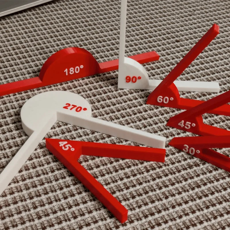 1set teaching tools, math supplies, angle tools, geometric angle display tools, math teaching aids, learning tools