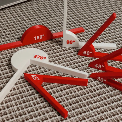 1set teaching tools, math supplies, angle tools, geometric angle display tools, math teaching aids, learning tools