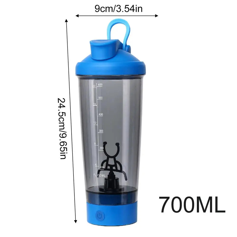 Protein Blender Gym Shaker Bottle Cup 23oz Leak Proof Portable Electric Rechargeable Bottle For Gym Workout Travel Sports