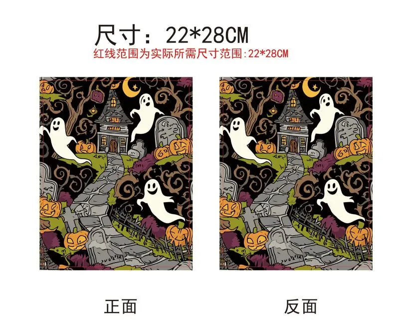 1pc Black Cat Book Sleeve Halloween Pumpkin Book Protector Book Covers for Paperbacks Washable Fabric Cloth Book Cover