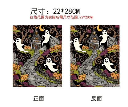 1pc Black Cat Book Sleeve Halloween Pumpkin Book Protector Book Covers for Paperbacks Washable Fabric Cloth Book Cover