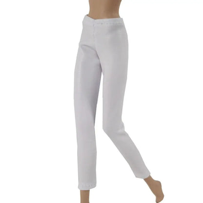 High Quality Fashion Floral Jeans Pants Casual Wears Doll Leather Pants Doll Clothes Skirts 11.5