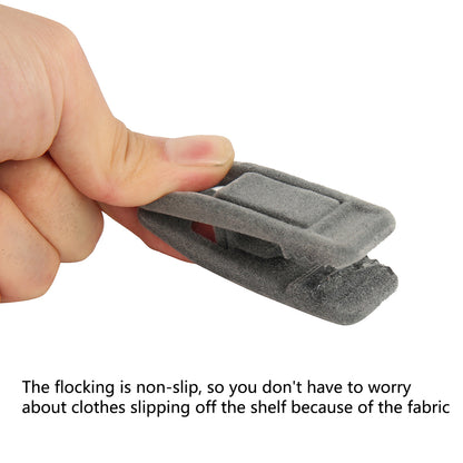 20Pcs  Artifical Velvet Flocked Non Slip Hanger Coat Clips Useful Clothes Clip Drying Racks Durable Eco-friendly Windproof