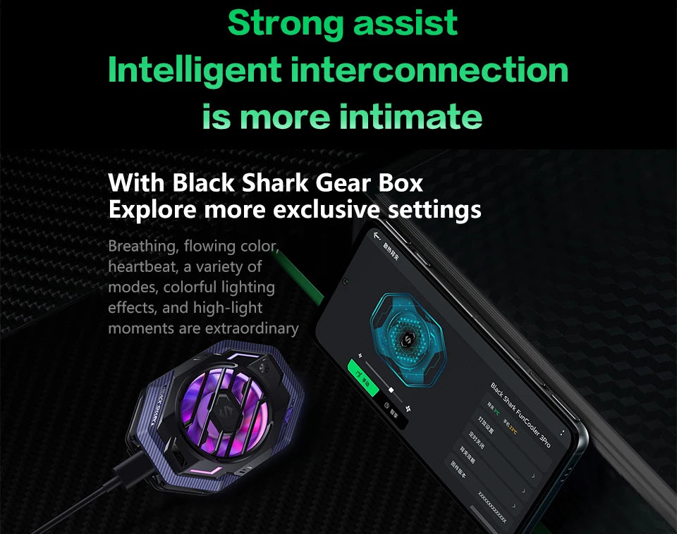 Original Black Shark Cooler 4 3 Pro 4Pro Smart FunCooler For xiaomi black shark nubia lenovo phone