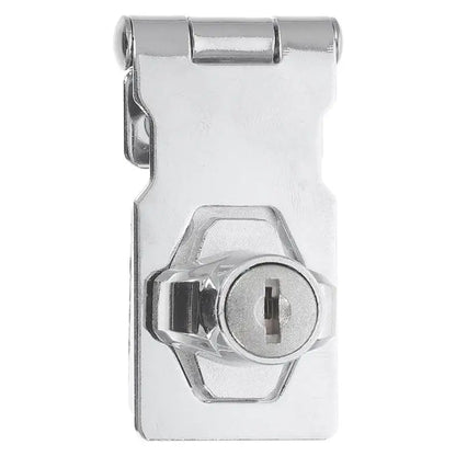 Cabinet Door Locks Stainless Steel Heavy Duty Hasp Locking Latch File Cupboard Drawer Showcase Cabinet Keyed Security