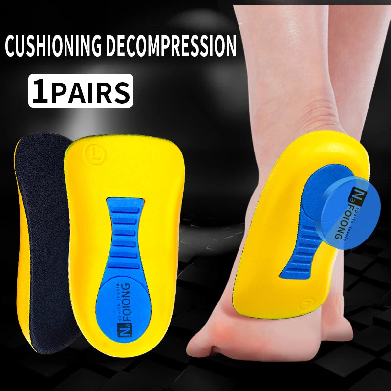 Half Orthopedic Insoles for Men Women Foot Heel Spurs Pain Cushion Foot Massager Care Insole Latex Soft Sole Running Shoes Pads