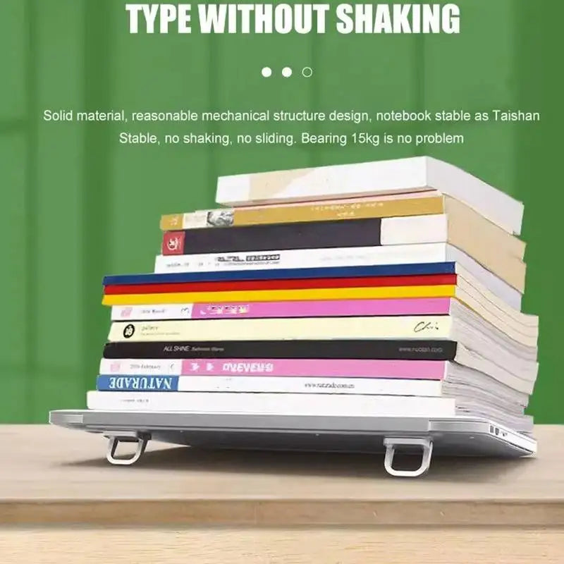 2pcs/Set Laptop Stand for Computer Keyboard Stand Riser Aluminum Mini Portable Laptop Stands for Notebook