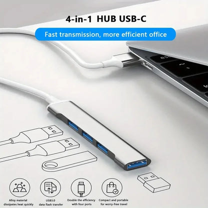 467 Mobile Phone Computer  One Drag Four Expanders High Speed Transmission USB Dock Multi Function Wire Divider