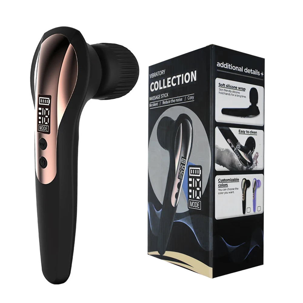 Portable Massage Gun 19 Mode 4 Speed Personal Handheld Vibrating Massager Deep Tissue Muscle Percussion Massager For Full Body