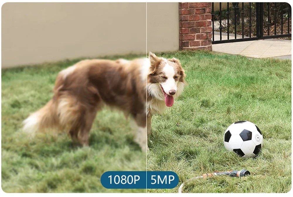 Home Battery IP Cameras Outdoor 5MP Wireless WiFi Security Human Detection Alarm Video Recording Surveillance Camera IPC360 Home