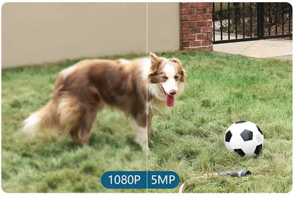 Home Battery IP Cameras Outdoor 5MP Wireless WiFi Security Human Detection Alarm Video Recording Surveillance Camera IPC360 Home