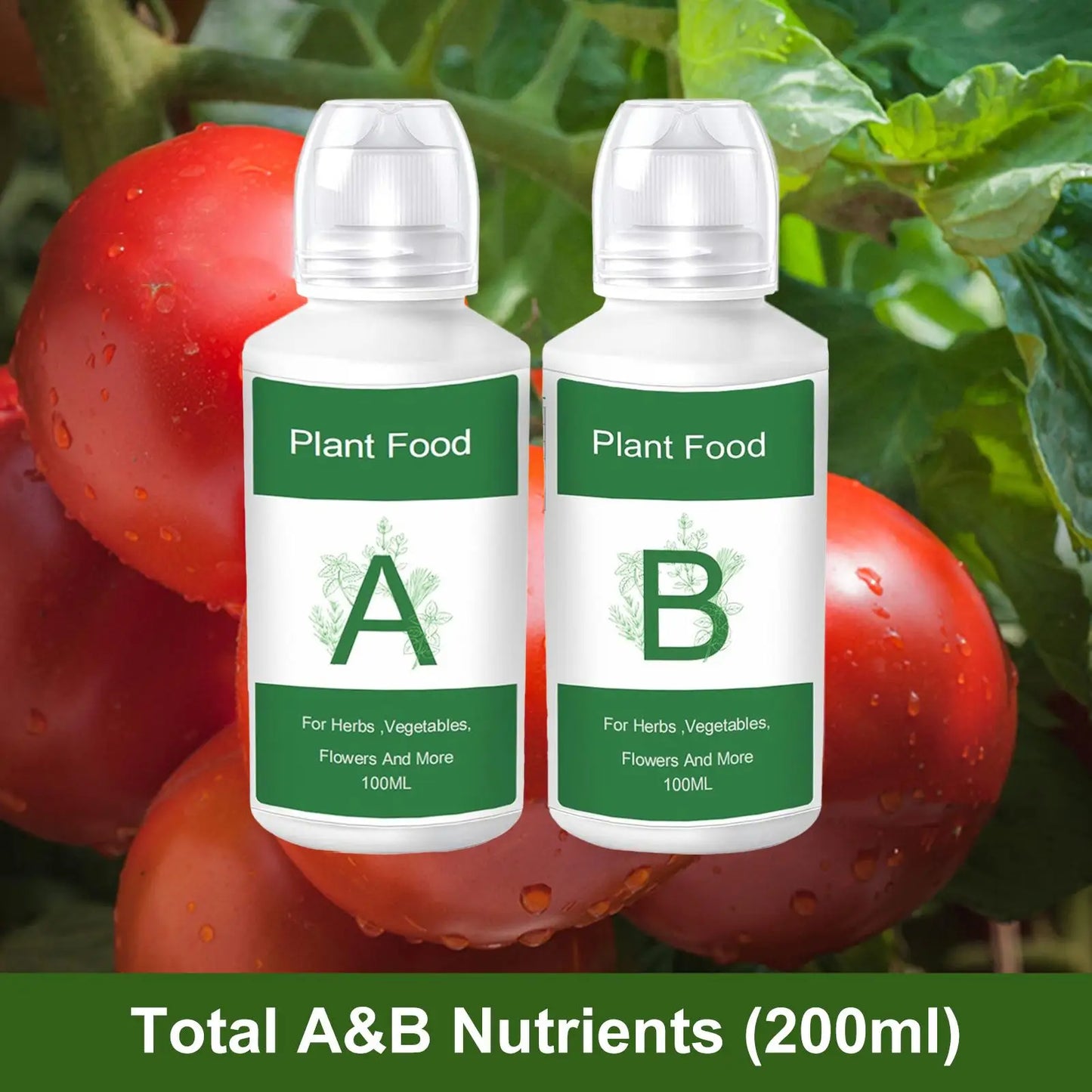 Fertilizer for Plants Plant Food A B Hydroponics Supplies 2 Piece Solution Growing System Accessories for Vegetables Fruits