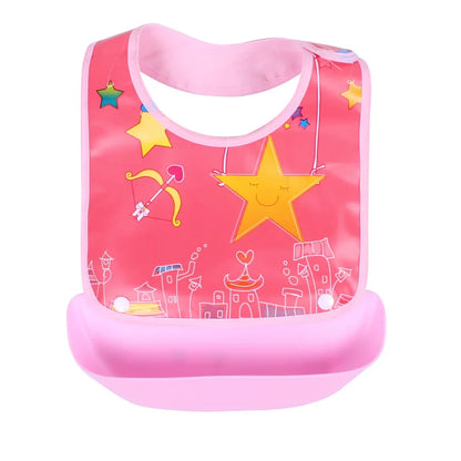 Baby Bib Imitation Silicone Waterproof Rice Pocket Food Eat Dinner Clothing Feeding After Meals Bavoir Tablier Слюнявчики