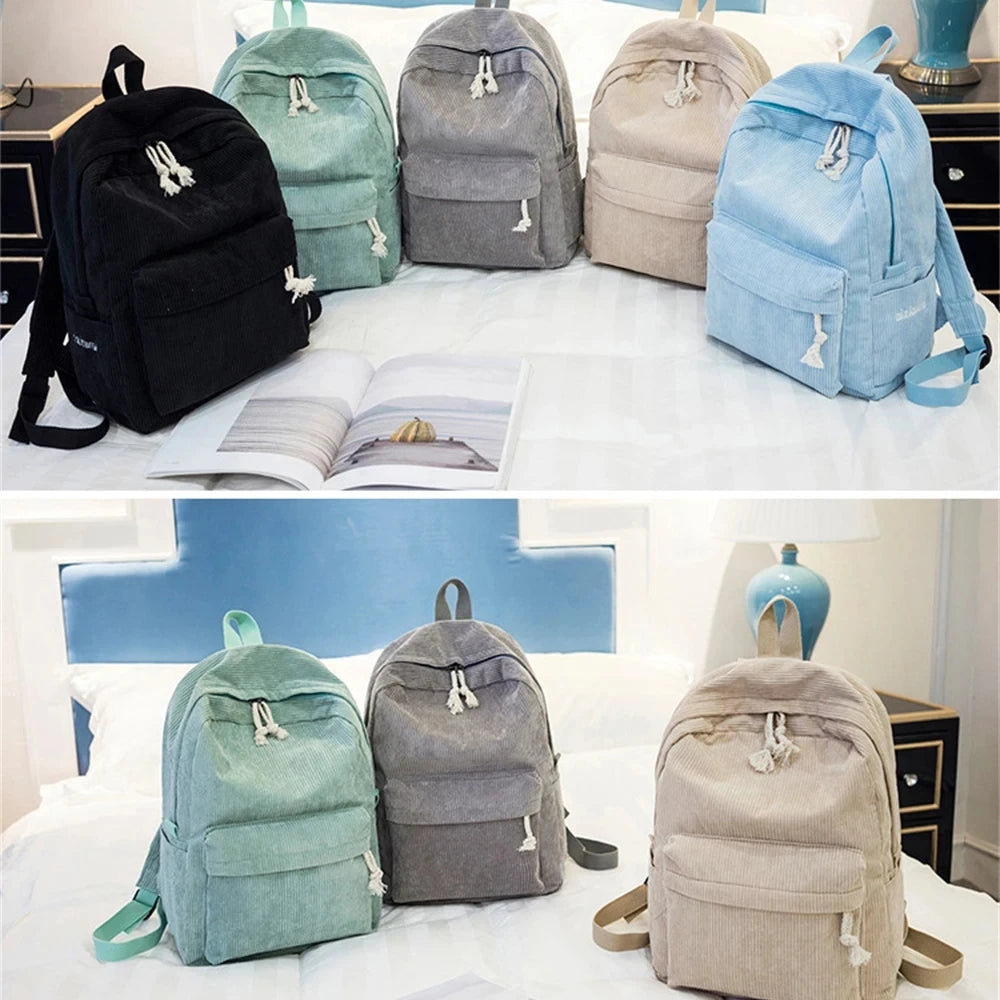 Children's Schoolbag Solid Color Baby Bag Custom Embroidered Kids Kindergarten Snack Backpack with Name Personalized Gift Bags