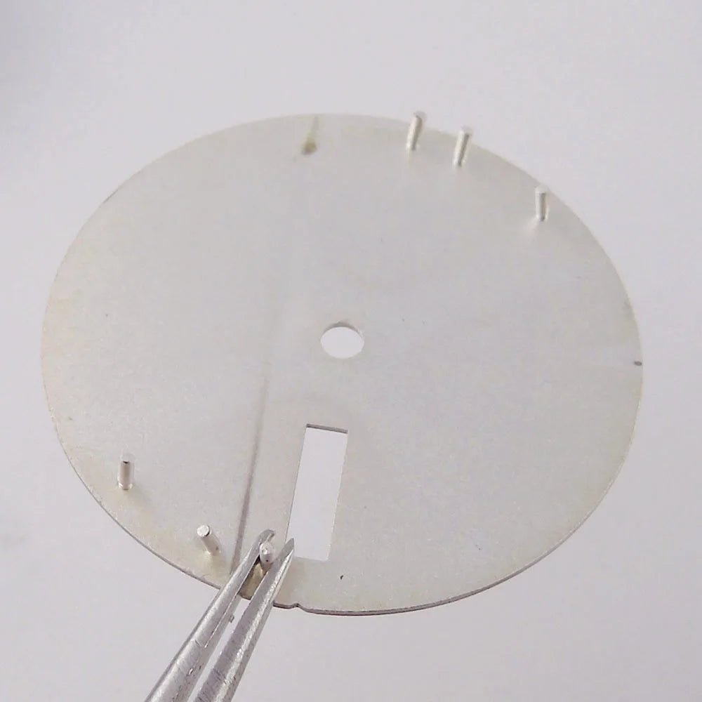 NH36 Watch Dial 29mm Weekday Date Orange/white/black Dial Face Plate Green Lume for Diver Watch Hand Set