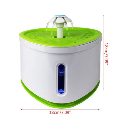 2L pet dog automatic electric USB silent water dispenser Cat heart-shaped fountain water dispenser