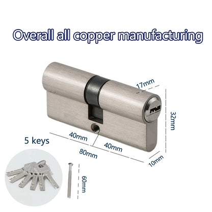 Indoor bedroom doors and windows 60 70 80 mm lock cylinder Smart door locks Electronic lock House door locks