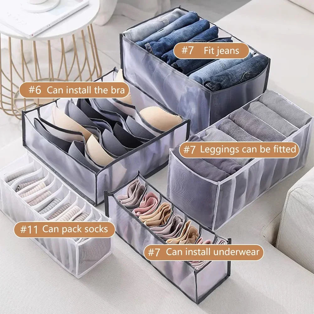 Closet Organizer Underwear Organizer For Wardrobe Clothes Organizers Cabinets Drawer Organizers Bra Socks Storage Organizer Box