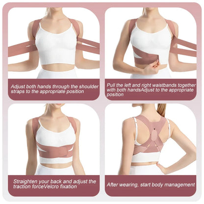 Brace Back Posture Corrector Spine Support Hunchback Correction Belt For Adult Posture Spinal Column Curvature Straight Waist