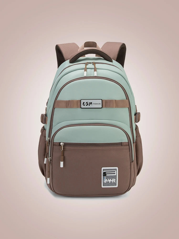 Schoolbags for Junior High School Girls with Good Looks, Korean Style Large Capacity College Style Backpacks for Women