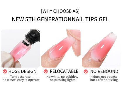 Solid Nail Glue Nail Tips Gel for Press On Nails Super Strong Nail Adhesive For Artificial Fingernail Durable And long Lasting