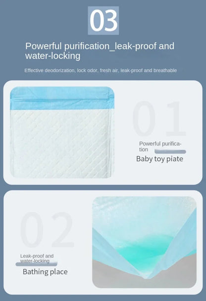 100/50/40/20PCS Pet Diaper Pads Absorbent Odor-Control Quick Dry Puppy Dog Training Pee Mats Pet Supplies Dog Toilet Disposable